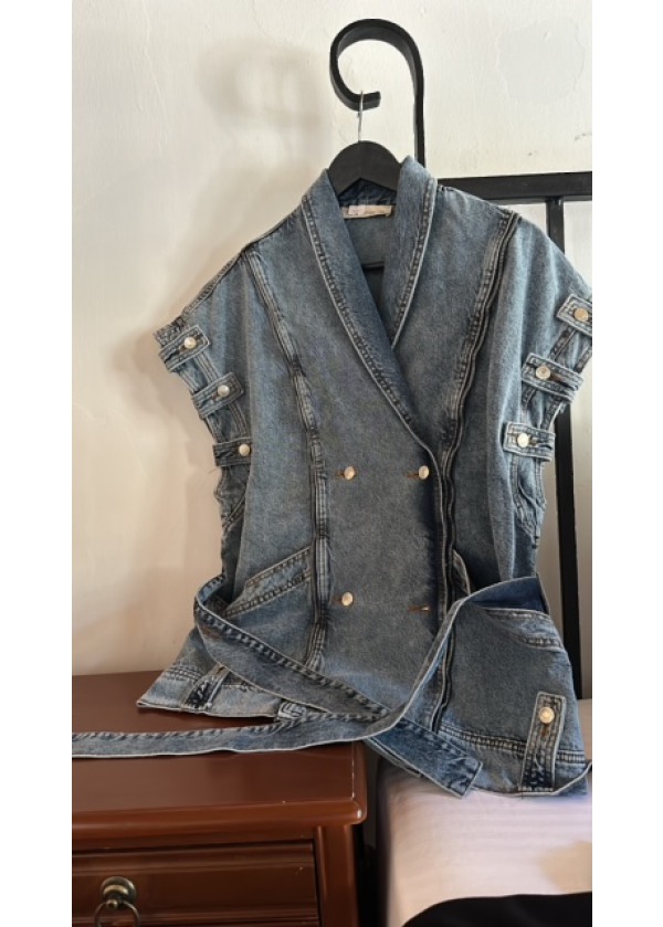 Denim Yelek Oversize